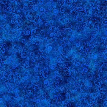 Blue Swirl Fabric, Item No. 24258