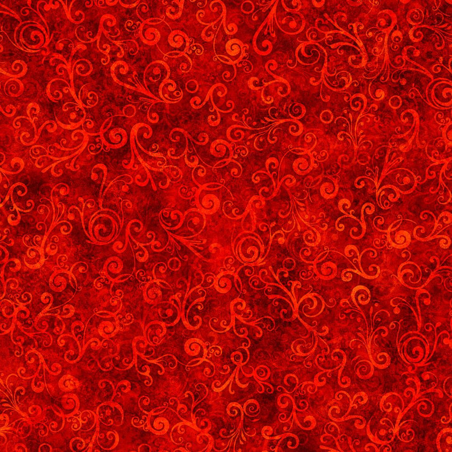 Red Swirl Fabric, Item No. 24259